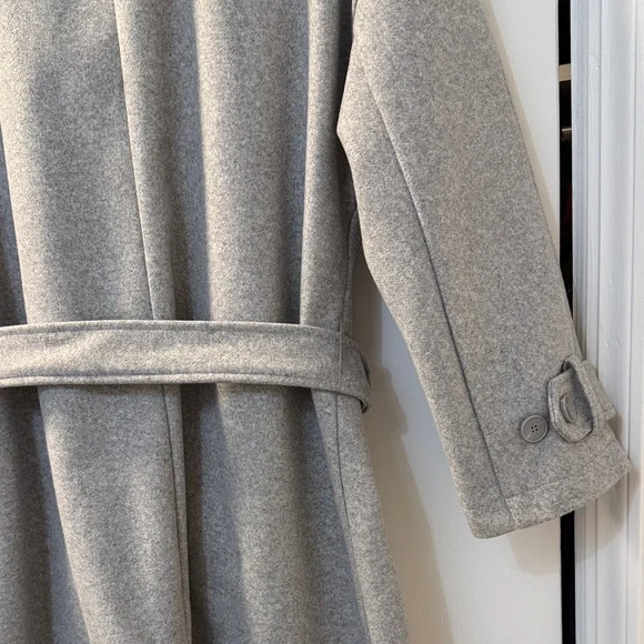 Forever 21 Light Gray Trench Winter Coat - Picture 8 of 10